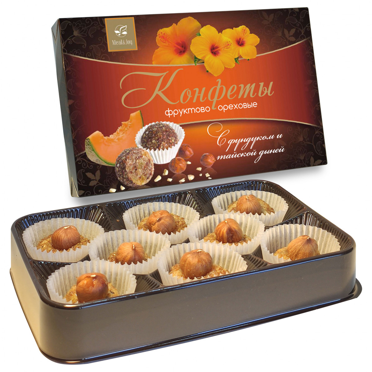 Gift Original "Фундук и тайская дыня", конфеты 130 г., (картонная упаковка)