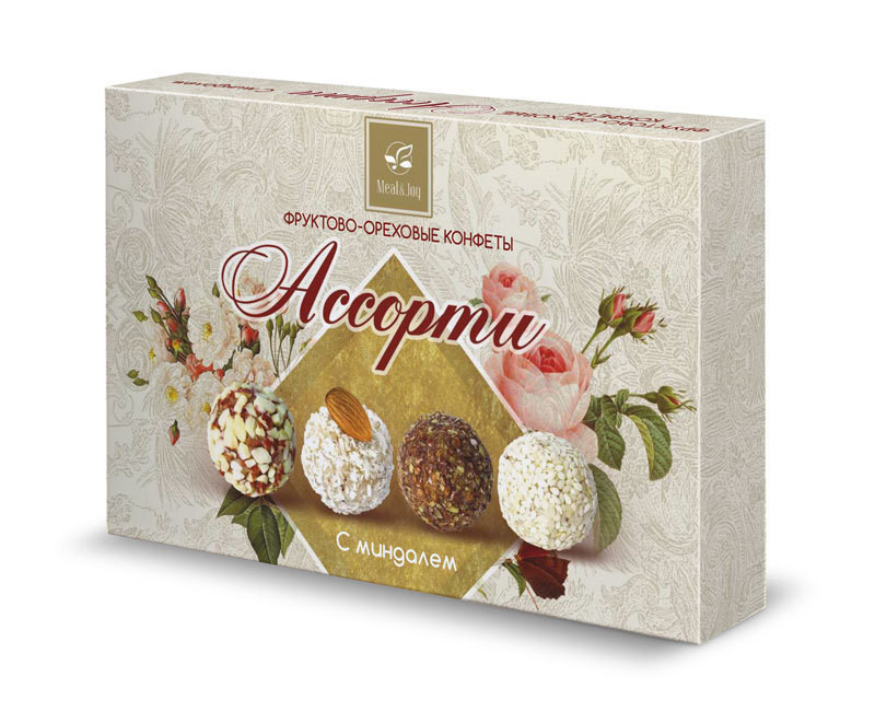Gift Delight "Ассорти Миндаль", конфеты 125 г., (картонная упаковка)