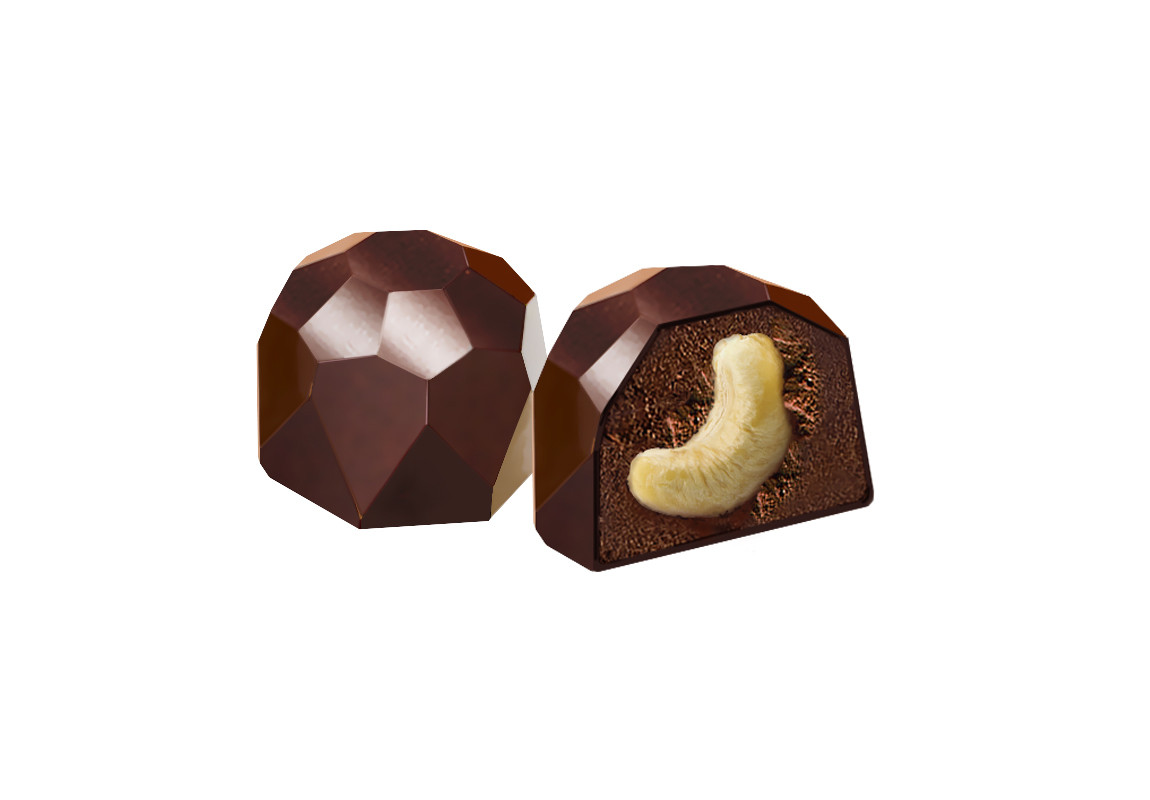 NY Candies "С Новым Годом!" - Конфеты шоколадные с Кешью, 60 г