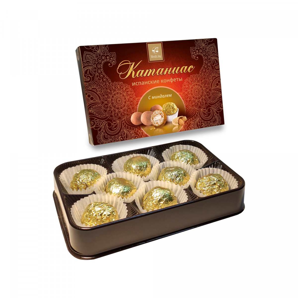 Gift Spain Delight "Катаниас с миндалем", конфеты 125 г., (картонная упаковка)