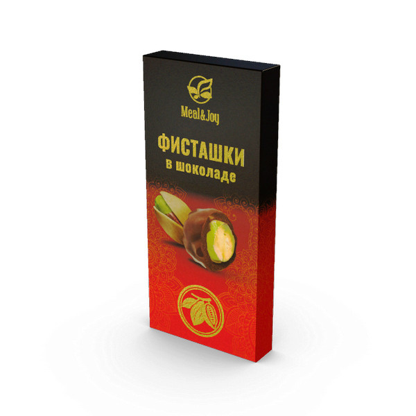 Chocolate cacao "Фисташки в шоколаде на финиковом пекмезе", 60 г.
