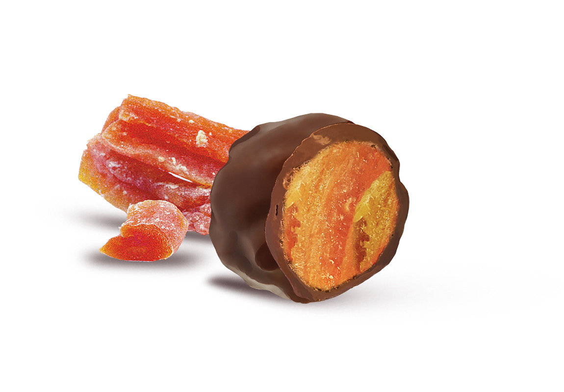 Chocolate cacao "Папайя в шоколаде на финиковом пекмезе", 60 г.