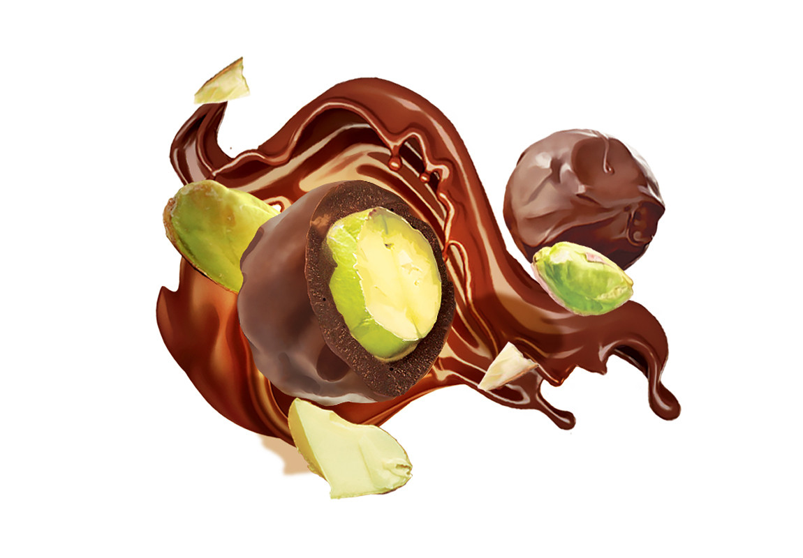 Chocolate Carob "Фисташки в шоколаде из кэроба", 60 г.