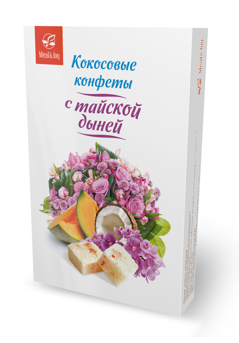 Gift Sweet "Кокосовые конфеты с тайской дыней", 100 г.  (картонная упаковка)