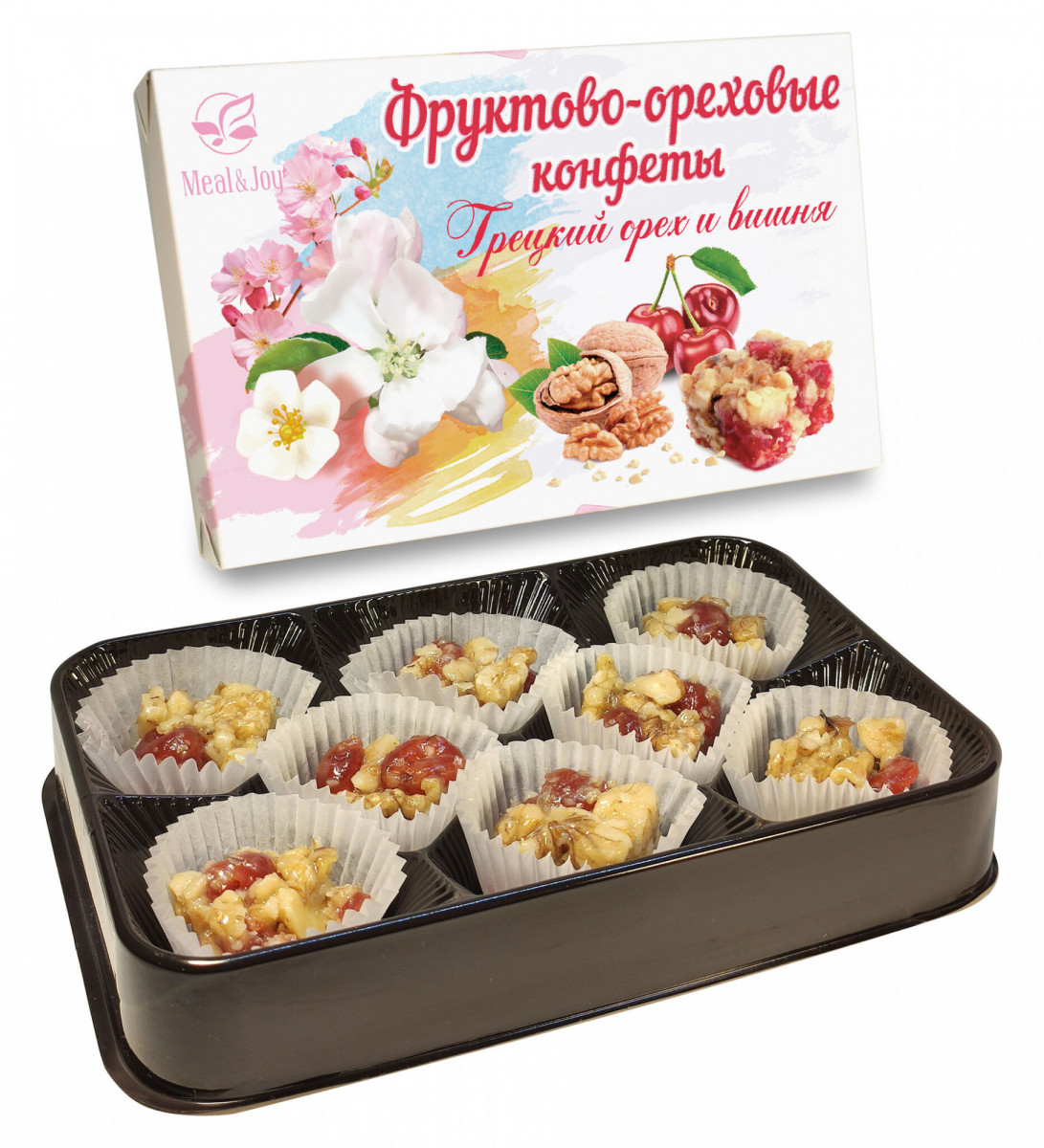 Gift Nut "Грецкий орех и вишня", конфеты 90 г., (картонная упаковка)