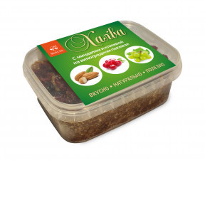 Халва с миндалем и клюквой на виноградном пекмезе, 250 г